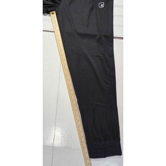 Andi Mesh Basketball Slim Fit Pants Pockets & Drawstring Jogger Men Size L Black - Picture 13 of 13
